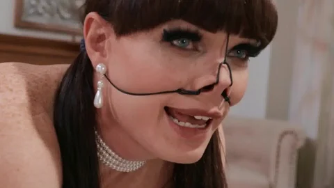 TransAngels.com: Natalie Mars wearing dress reverse cowgirl