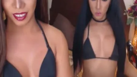 lewd lady-man couple Pleasures butt And cock