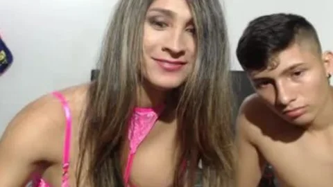 wild legal age teenager latina couple t-girl penis Frottage