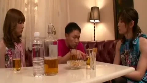 Fabulous Japanese hoe In eager 3some JAV Clip