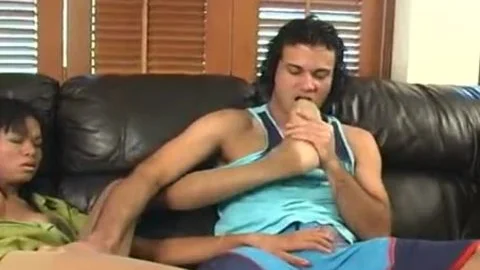 oriental Ladyboy receives Her booty Fingered And banged On The Sofa