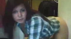 Ladyboy stroking Her knob With A Fleslight