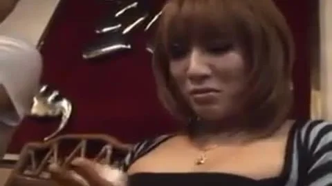 Japanese Ladyboy Cums Hard In Restaurant