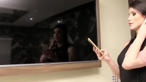 TransBella - Victoria Carvalho licks Riquelme