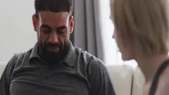 TS Ella Kissed And Gently Grabs The penis Of Her Ex-stepdad Ricky