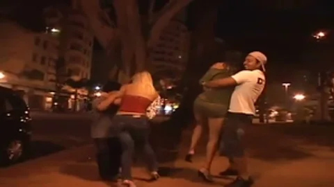 Two sheboys, A Midget And A Bi man fuck jointly