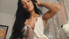 large penis latin chick shemale Teasing And Jerking