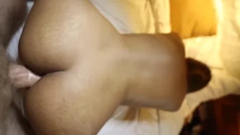 Skinny and busty asian shemale ladyboy cumshot