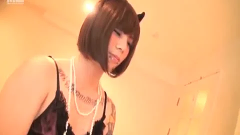 Japanese Crossdresser Footjob