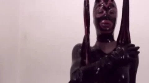 ebony shemale In Latex