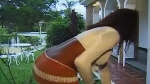 Lady With large wazoo With A lad